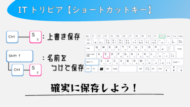 「保存」【ショートカットキー】